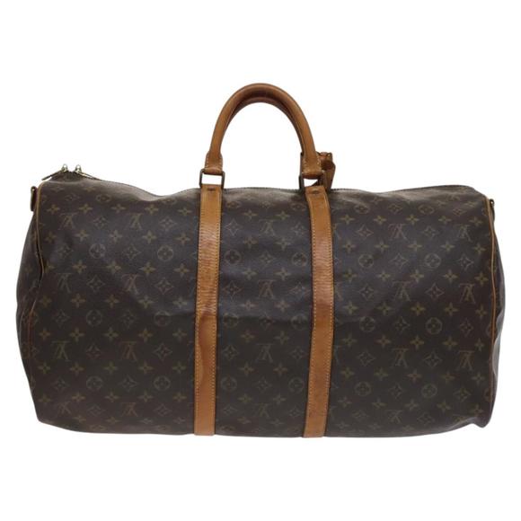 LOUIS VUITTON Monogram Keepall Bandouliere 55 Boston Bag M41414 LV Auth 113224 - Picture 3 of 16
